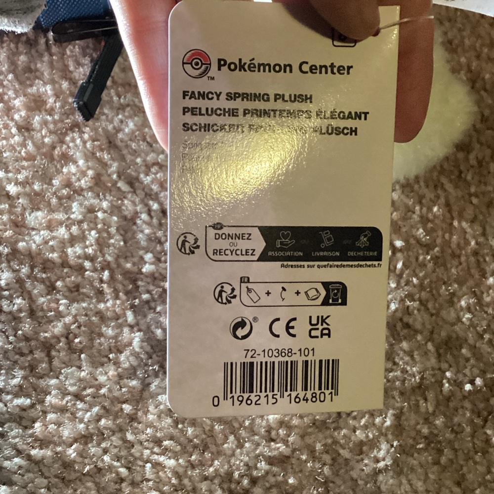 Pokémon center exclusive sprigatito Easter plush NEW WITH TAGS - Picture 4 of 4